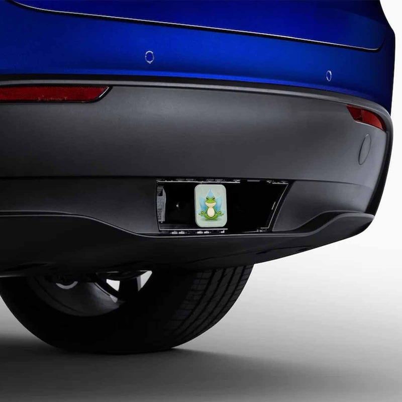 Beabes Hitch Cover Plug Frog, 2 Inch Receivers Diameter Funny Yoga Frog in Lotus Lightweight Trailer Hitch Tube Cover Hitch Safe Cover Receiver Hitch Covers for Pickups SUVs Cars - Image 4